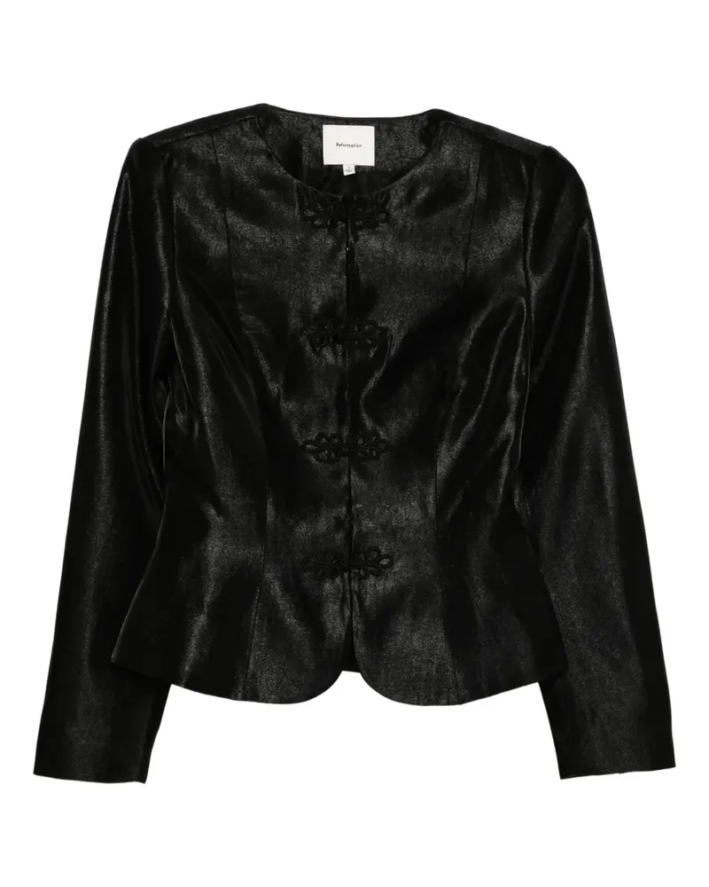 Reformation Regin Jacke - Schwarz Schwarz