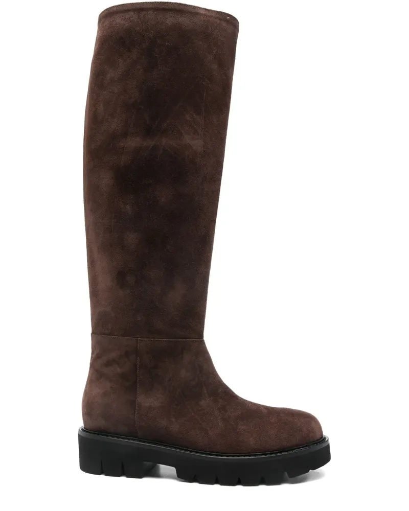 Anna F. Stiefel mit Plateausohle - Braun Braun