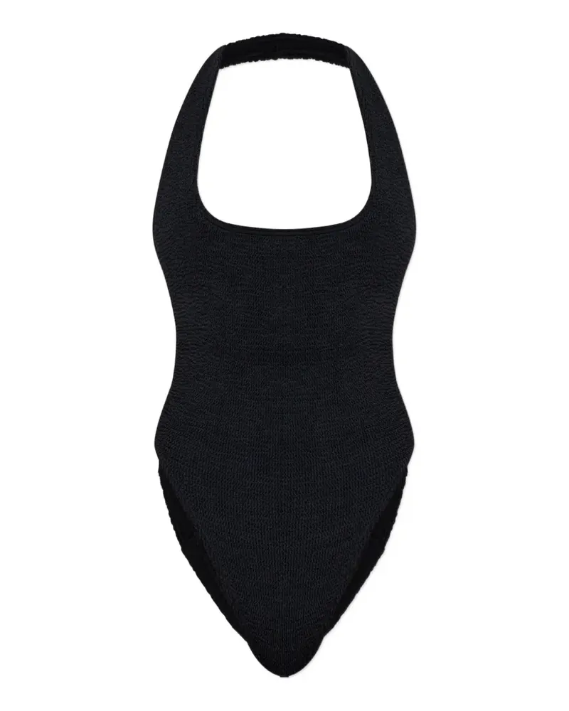 bond-eye Ava crinkle-effect swimsuit - Schwarz Schwarz