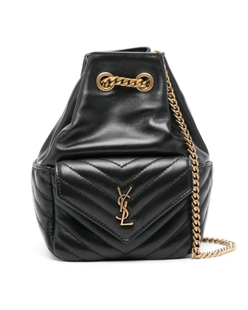 Saint Laurent Gesteppter Joe Rucksack - Schwarz Schwarz