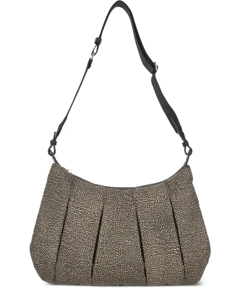 Borbonese Croissant Umhängetasche - Nude Nude