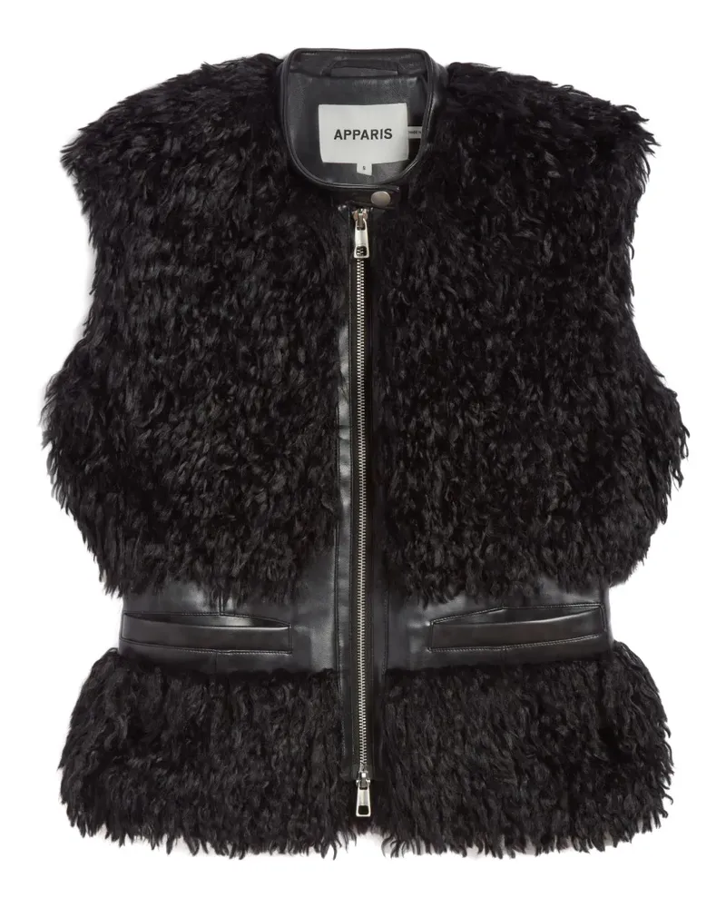 APPARIS Cleo zip vest - Schwarz Schwarz