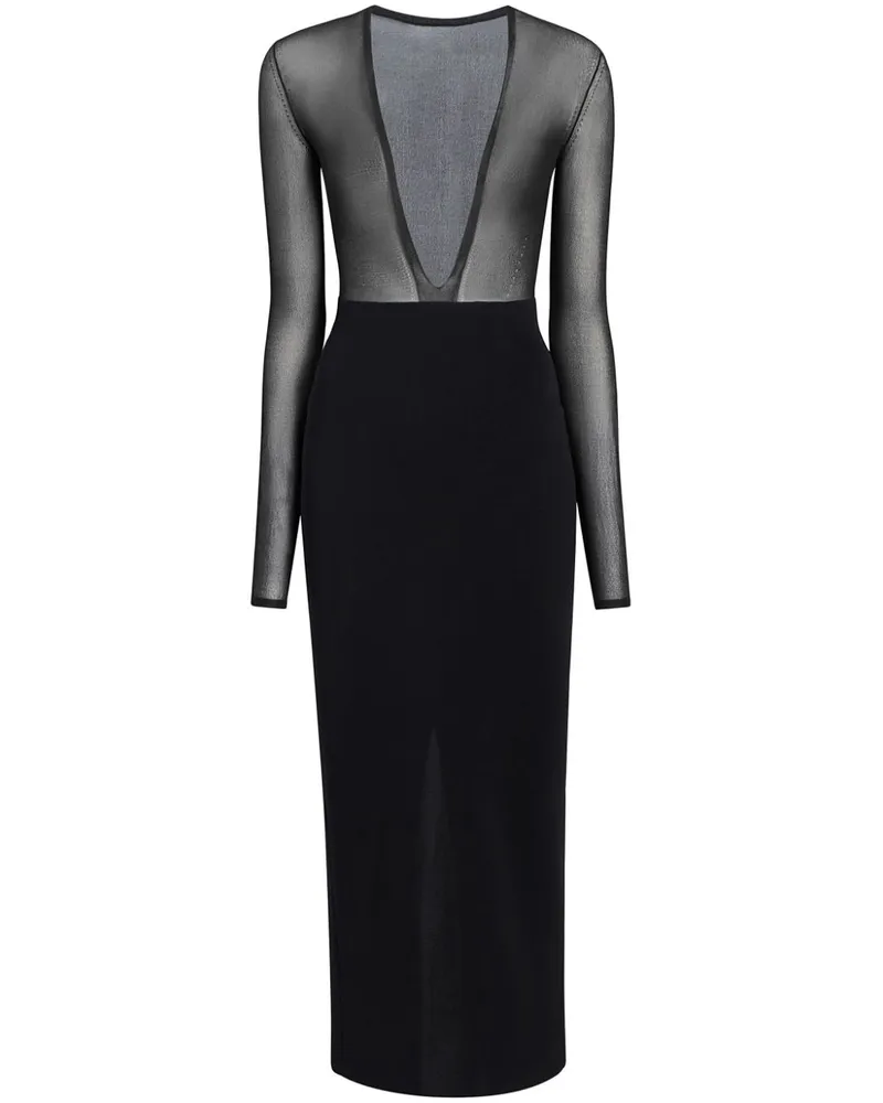 KHAITE Sansa Maxikleid - Schwarz Schwarz