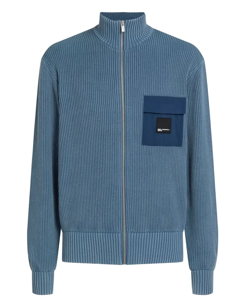 Karl Lagerfeld Ausgeblichener Cardigan - Blau Blau