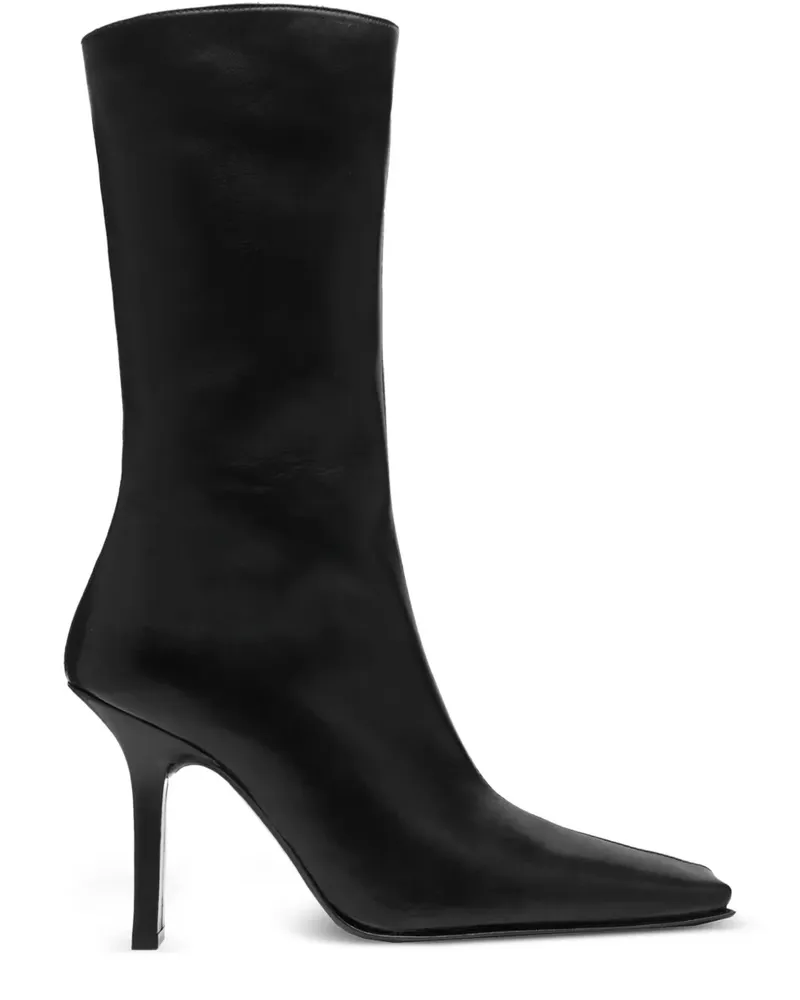 Miista Noor Stiefel mit eckiger Kappe 90mm - Schwarz Schwarz