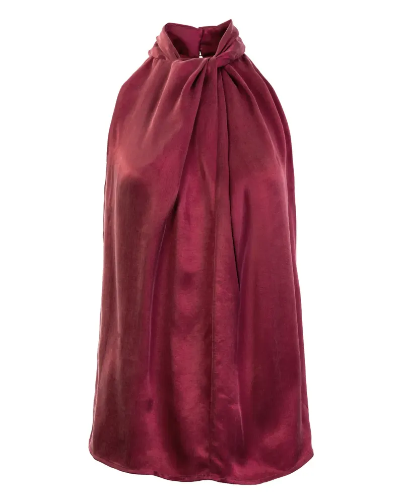 Silvia Tcherassi Shela Bluse mit Knoten - Rot Rot