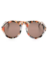 Chloé Sonnenbrille mit rundem Gestell Orange