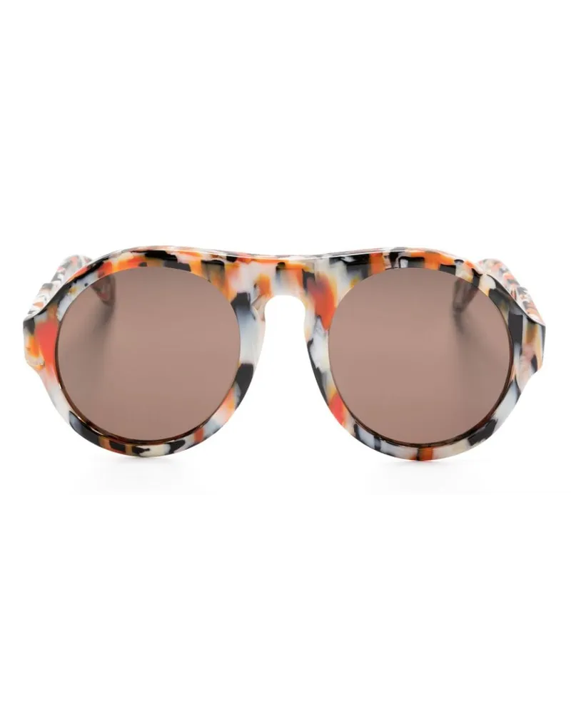 Chloé Sonnenbrille mit rundem Gestell - Orange Orange