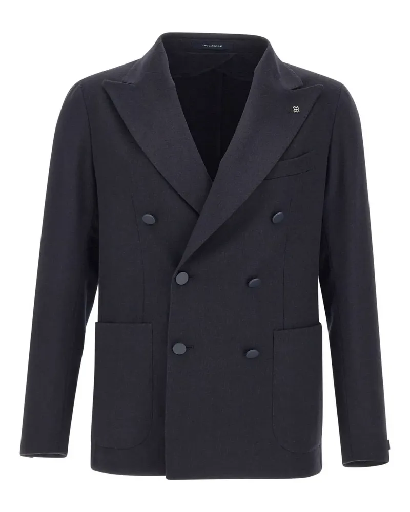 Tagliatore Doppelreihige Jacke - Blau Blau