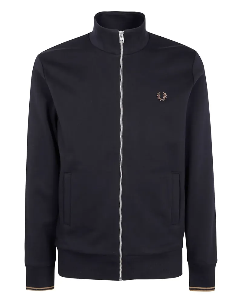 Fred Perry Sweatshirt mit Reißverschluss - Schwarz Schwarz