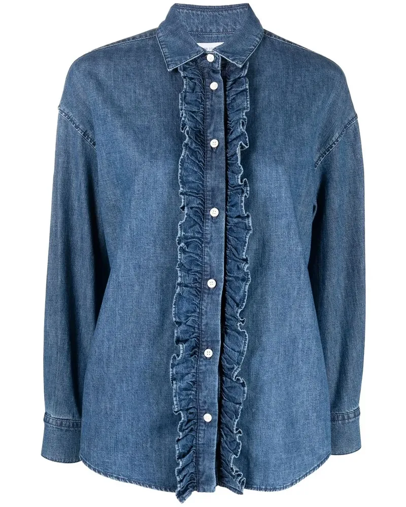 Jacob Cohën Hemd mit Rüschen - Blau Blau