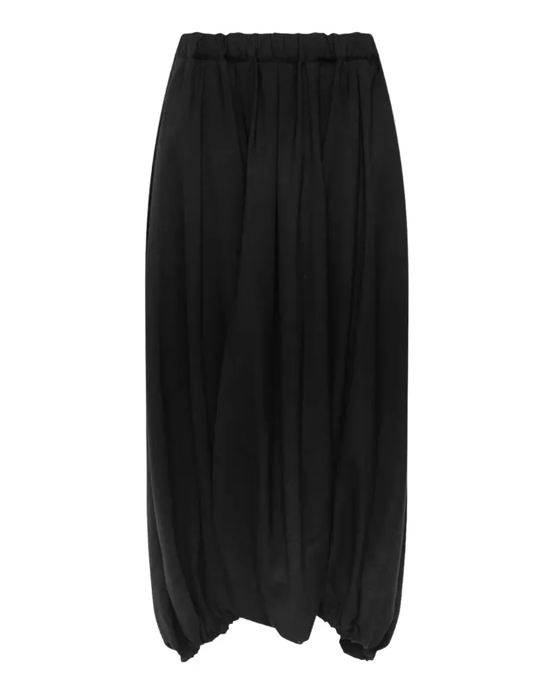 Comme des Garçons Parachute Hose aus Georgette - Schwarz Schwarz