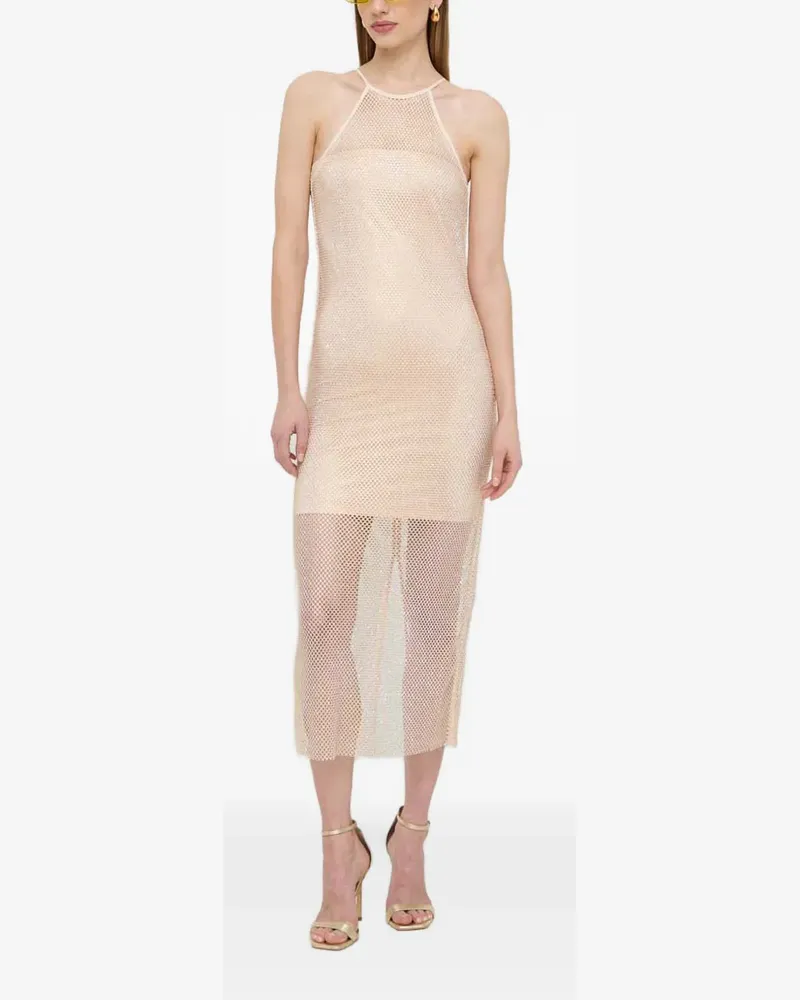 Patrizia Pepe Verziertes Midikleid - Nude Nude