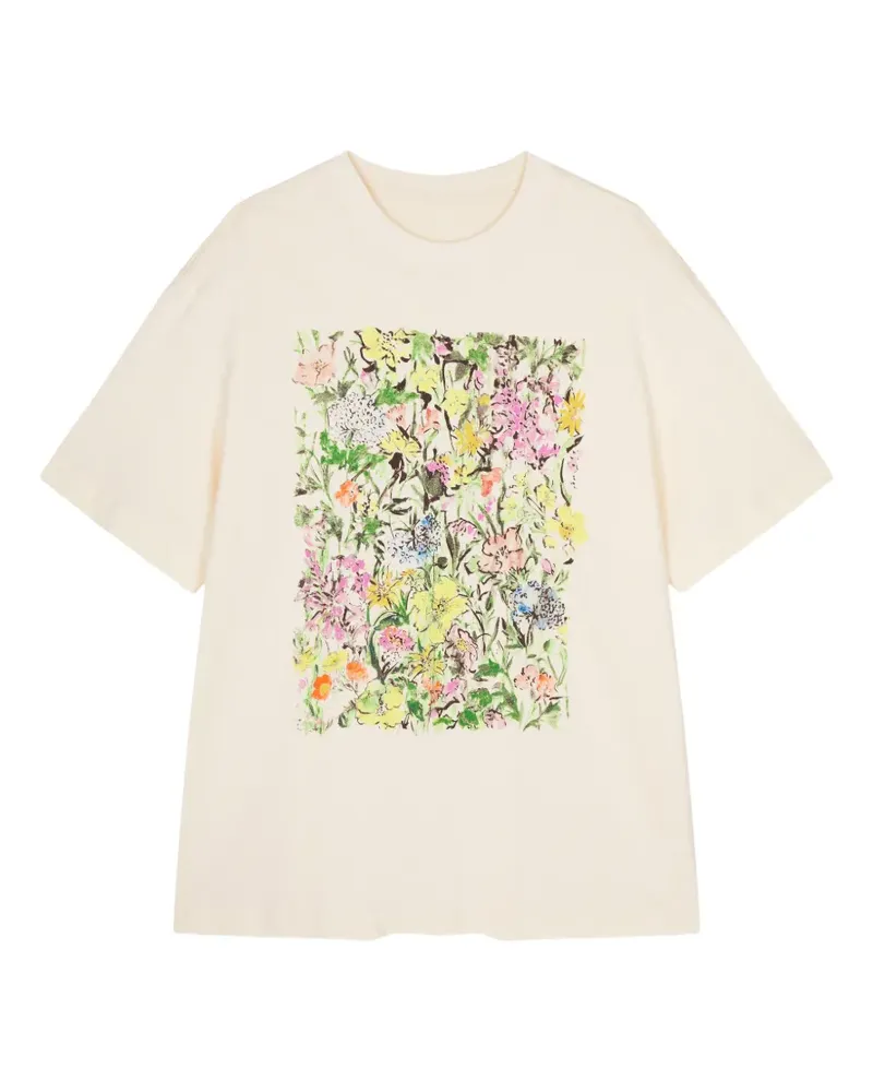 JNBY T-Shirt mit Blumenprint - Nude Nude