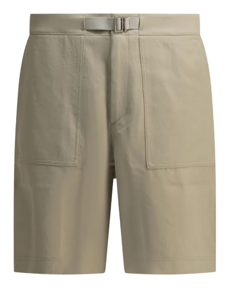 Houdini Corespun Chore belted patch-pocket shorts - Nude Nude