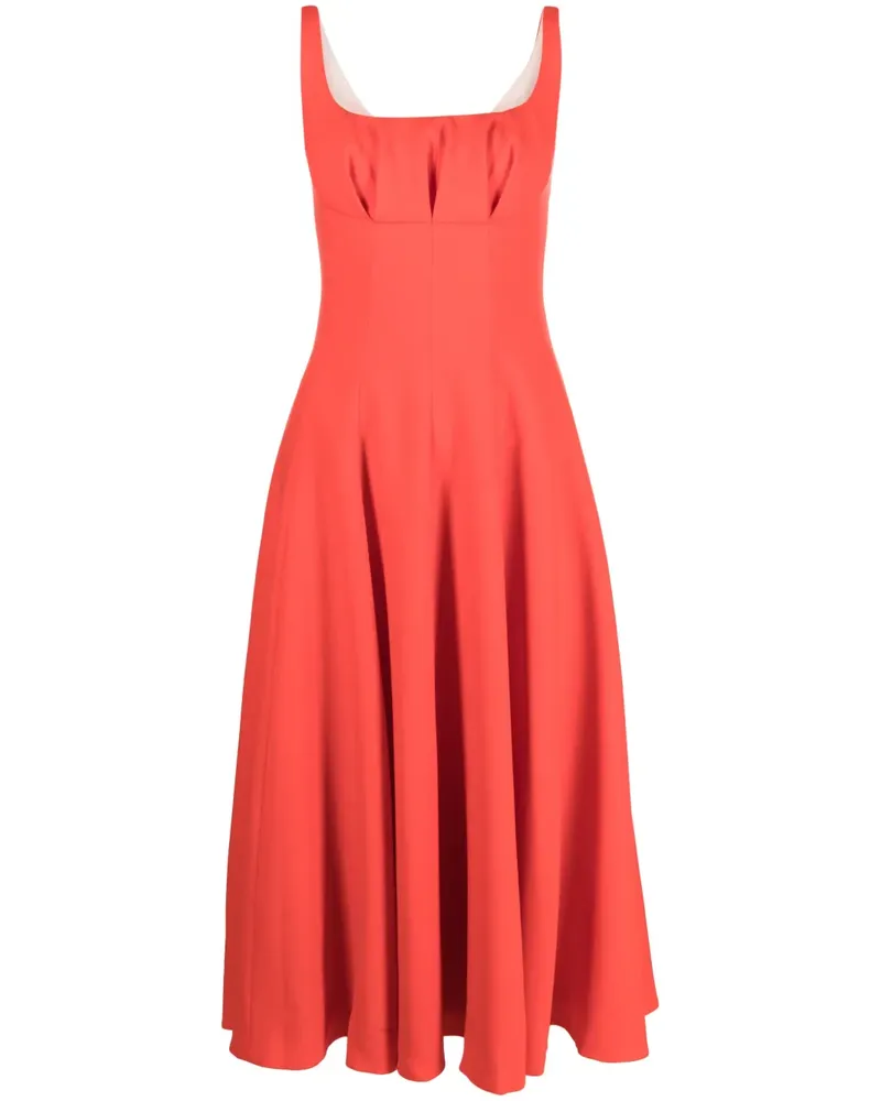 EMILIA WICKSTEAD Collins Midikleid - Orange Orange