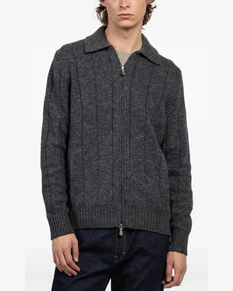 Gran Sasso zip-up cardigan - Grau Grau