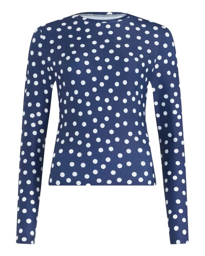 Jean Paul Gaultier polka dot long sleeves top - Blau Blau