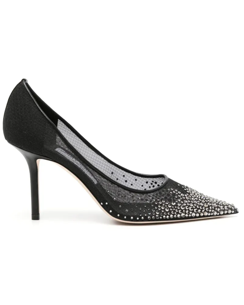 Jimmy Choo Love Pumps mit Kristallen 85mm - Schwarz Schwarz