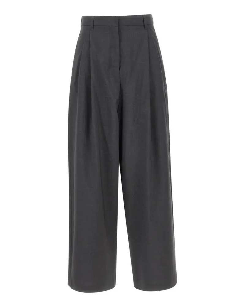 Max Mara belt-loops palazzo pants - Grau Grau