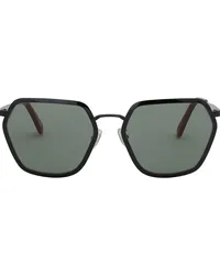 Marni Sonnenbrille mit geometrischem Gestell Schwarz