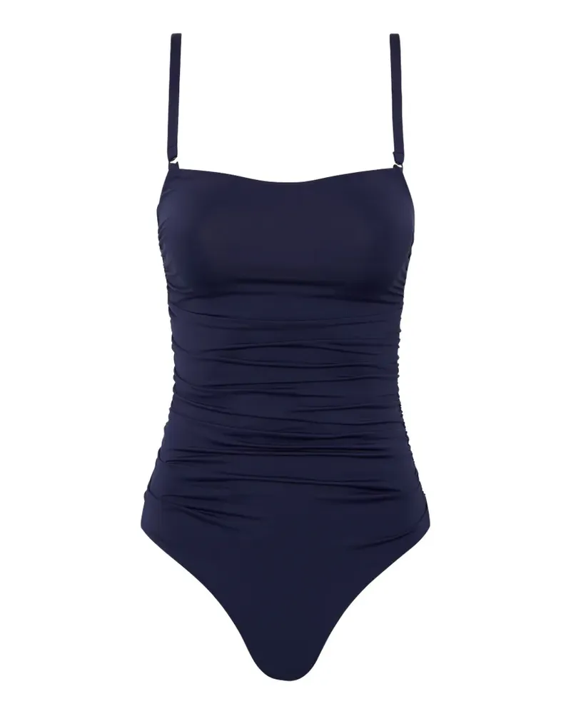 BONDI BORN Raya gathered swimsuit - Blau Blau