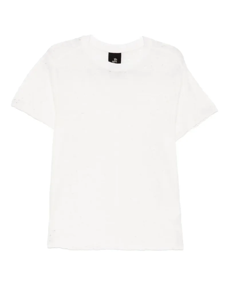 THOM KROM distressed-effect T-shirt - Weiß Weiß