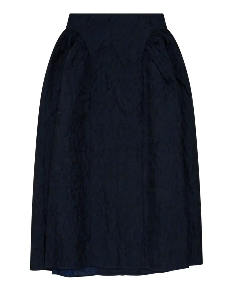 Cecilie Bahnsen Fabiola cloqué-effect gathered skirt - Blau Blau