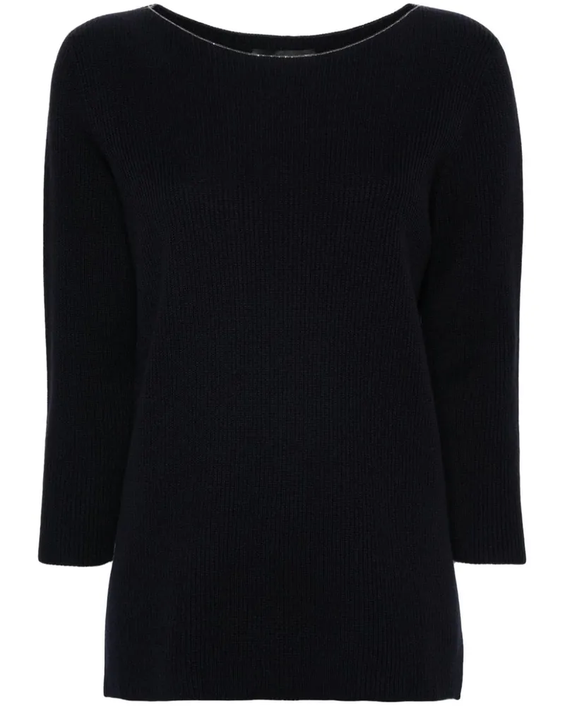 Fabiana Filippi Gerippter Pullover - Blau Blau