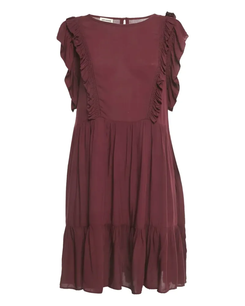 Zadig & Voltaire Rousseau Kleid mit Rüschen - Rot Rot