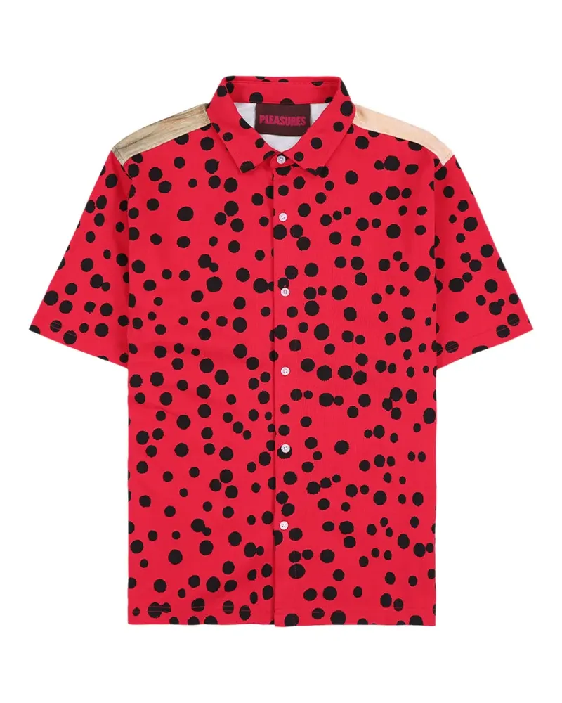 PLEASURES Jason Landis Bug Eye Hemd - Rot Rot