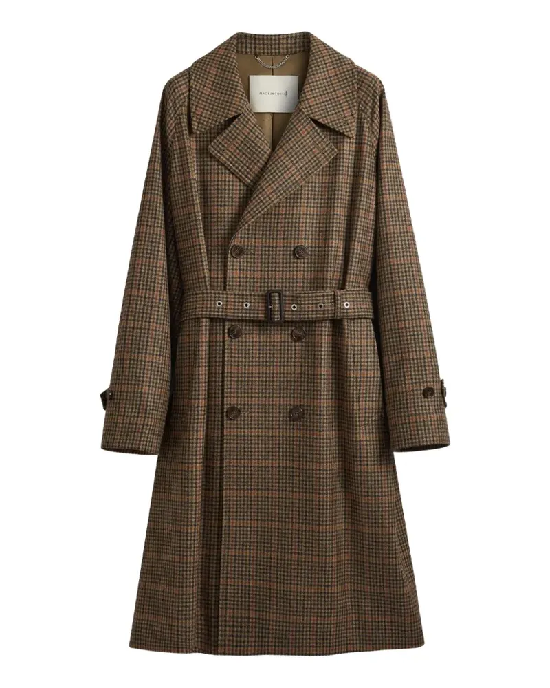 MACKINTOSH Alston double-breasted check coat - Braun Braun