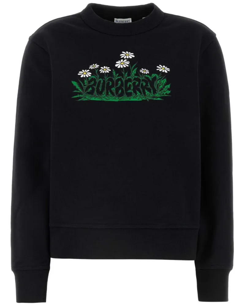 Burberry Sweatshirt mit Logo-Print - Schwarz Schwarz
