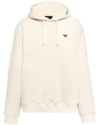 Prada Hoodie mit Triangel-Logo Nude