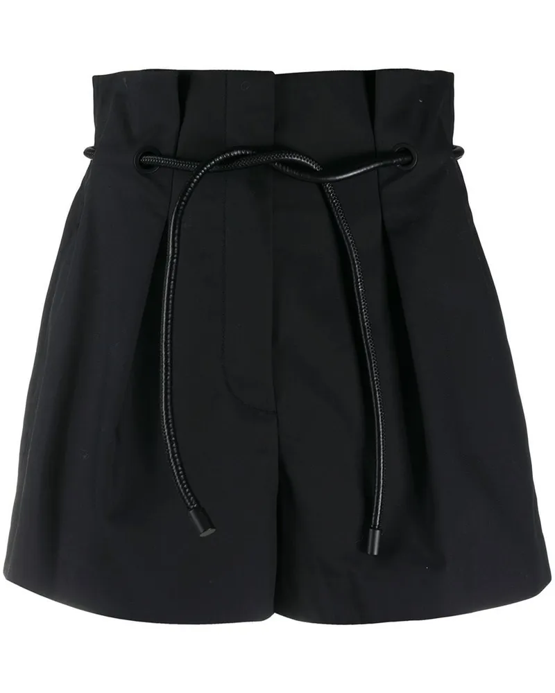 3.1 phillip lim Shorts mit Paperbag-Taille Schwarz