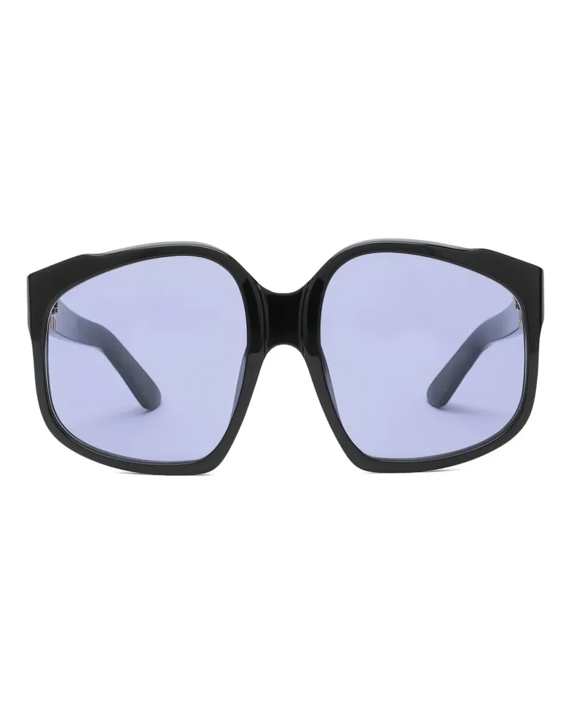 Miu Miu Sonnenbrille mit Oversized-Gestell - Schwarz Schwarz