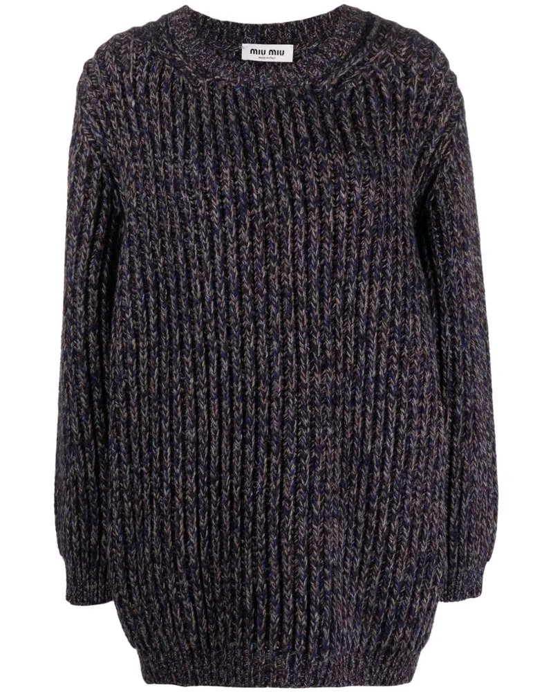 Miu Miu Pullover mit V-Ausschnitt - Blau Blau