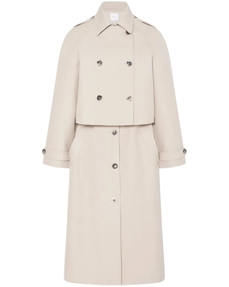 Rosetta Getty Trenchcoat mit abnehmbarem Einsatz Nude