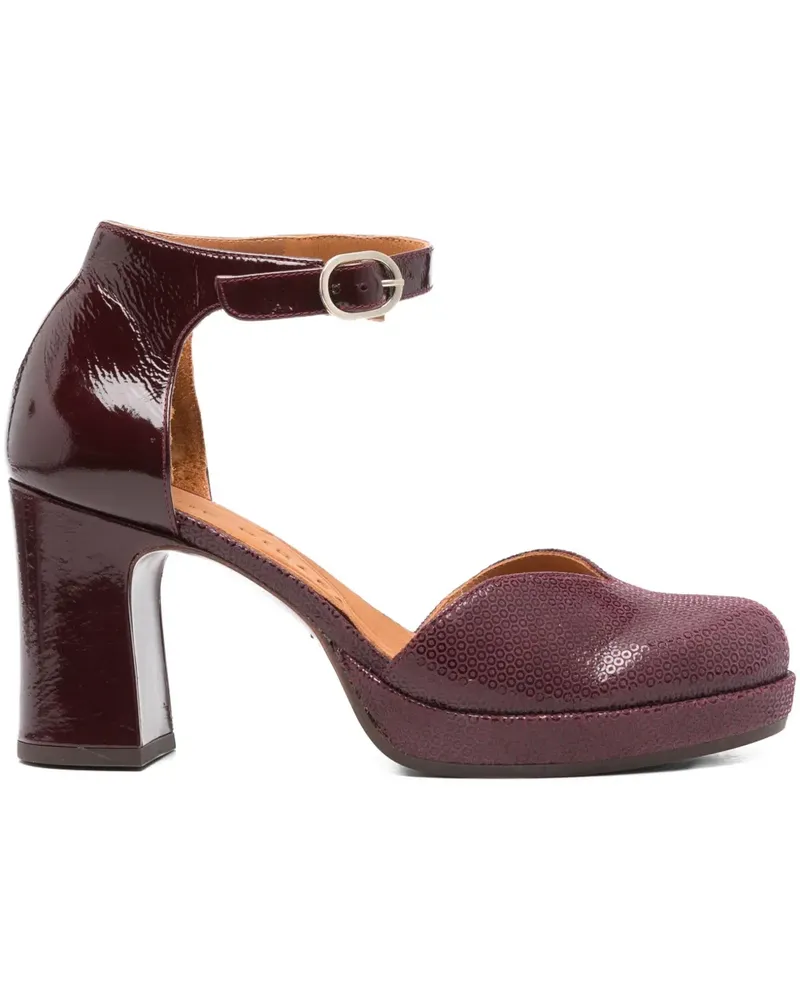 Chie Mihara Damaho Pumps mit Knöchelriemen 80mm - Rot Rot