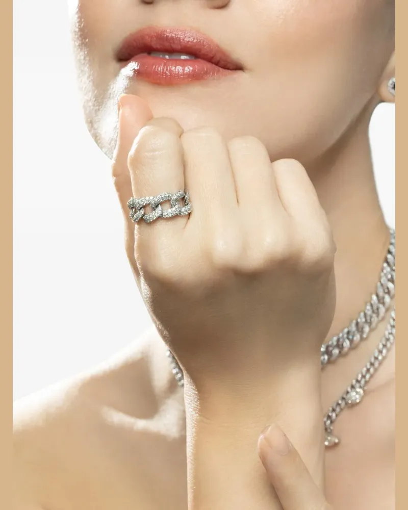 SHAY Essential Wrap Diamantring - Silber Silber