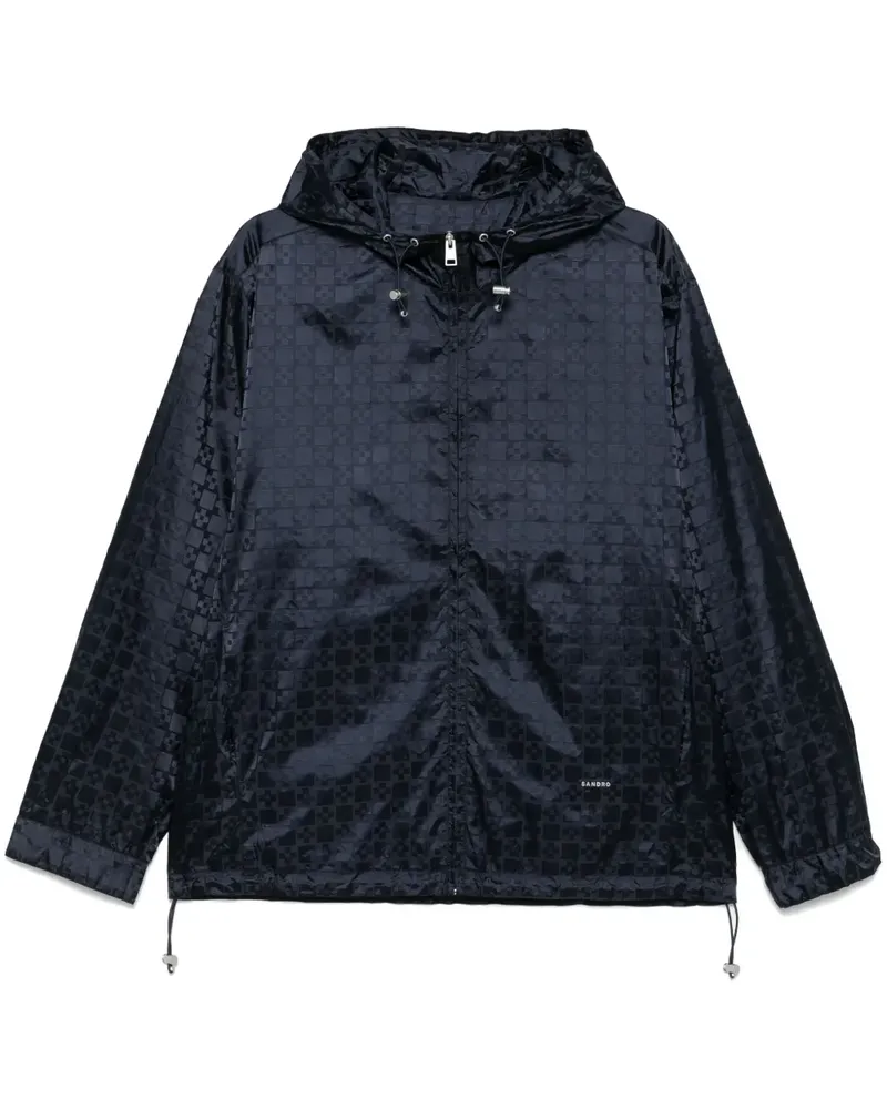 Sandro Square Cross Jacke - Blau Blau