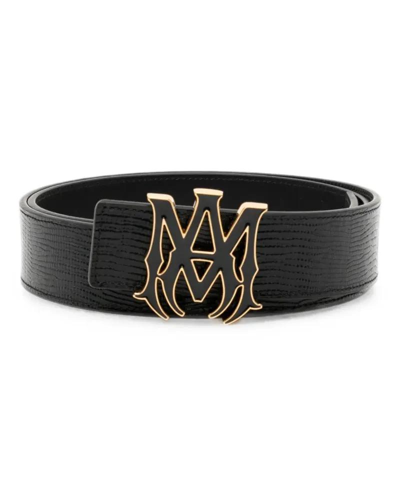 Amiri lizard-effect MA belt - Schwarz Schwarz