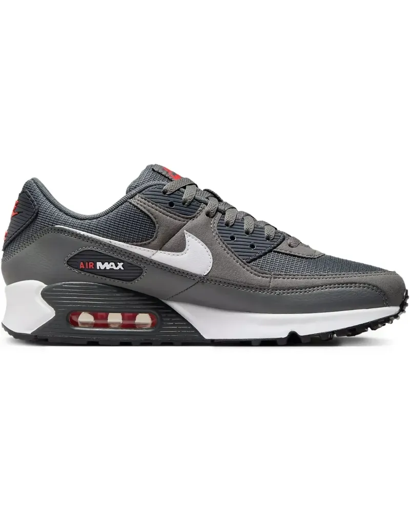 Nike Air Max 90 "Iron Grey/University Red" Sneakers - Grau Grau
