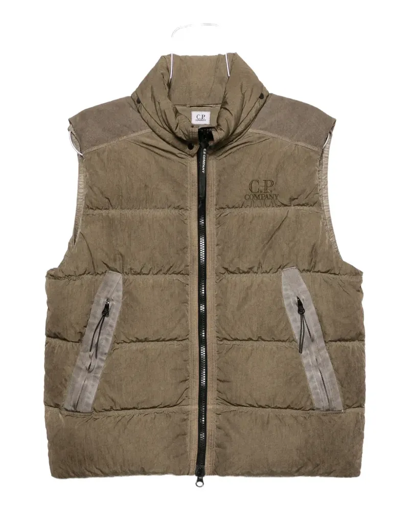 C.P. Company Eco-Chrome R padded panelled gilet - Braun Braun