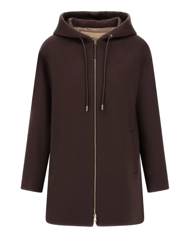 Herno Kapuzenjacke mit Zobeloptik - Braun Braun