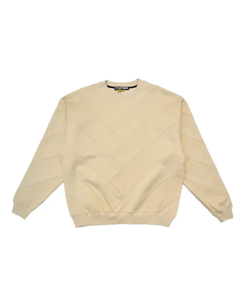 Iuter striped crew-neck sweatshirt - Nude Nude