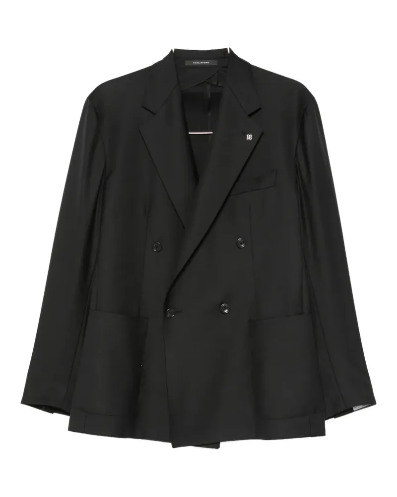 Tagliatore double-breasted peaked-lapels jacket - Schwarz Schwarz