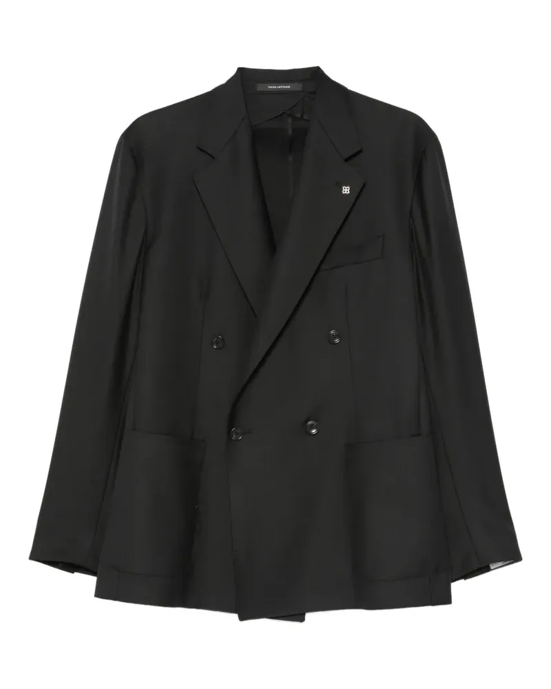 Tagliatore double-breasted peaked-lapels jacket - Schwarz Schwarz
