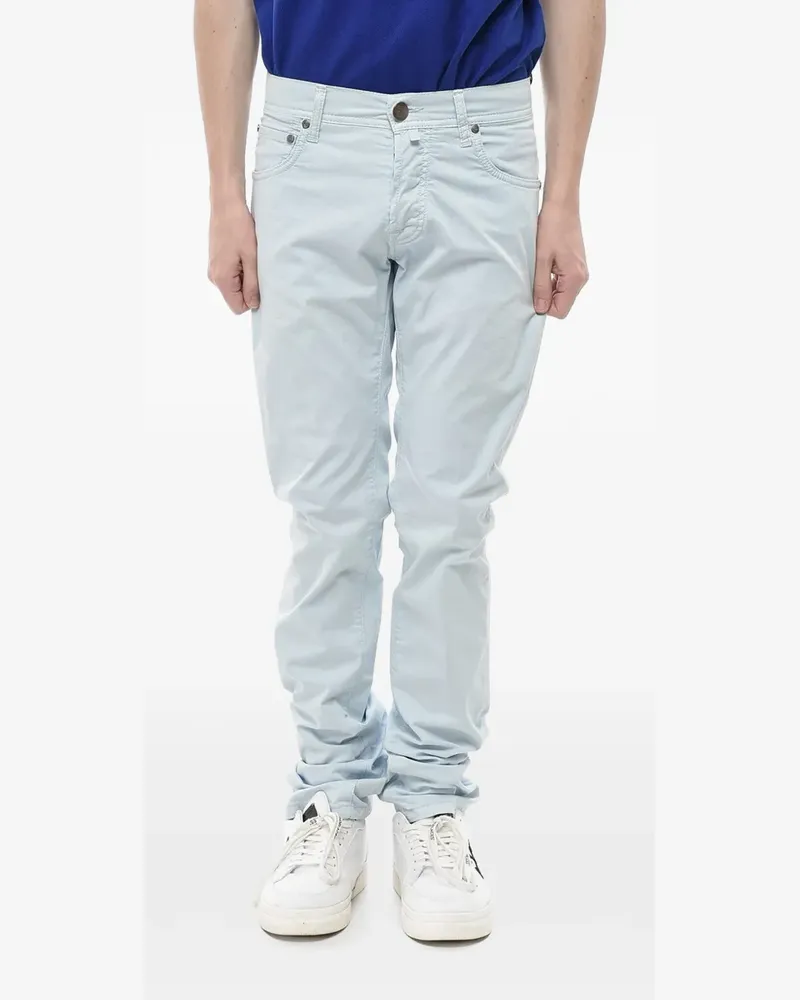 Corneliani ID embroidered jeans - Blau Blau