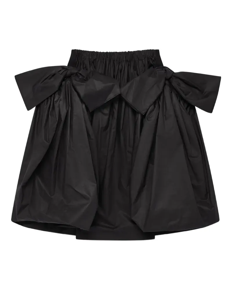 Comme des Garçons bow-detail gathered skirt - Schwarz Schwarz